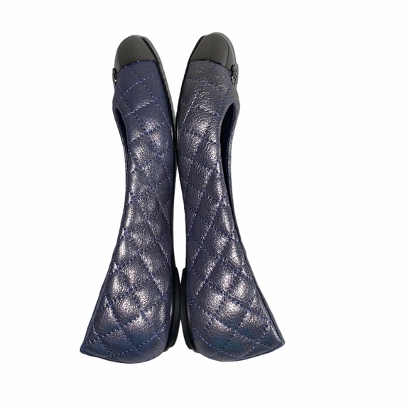 Tory Burch Kaitlin Quilted Captoe Flats size 6.5 - Picture 7 of 16